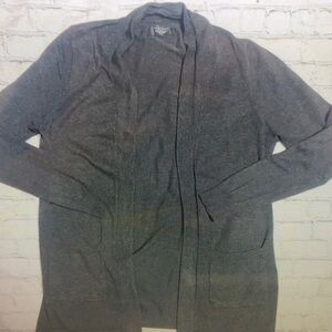 Men's Gray Cardigan Sweater